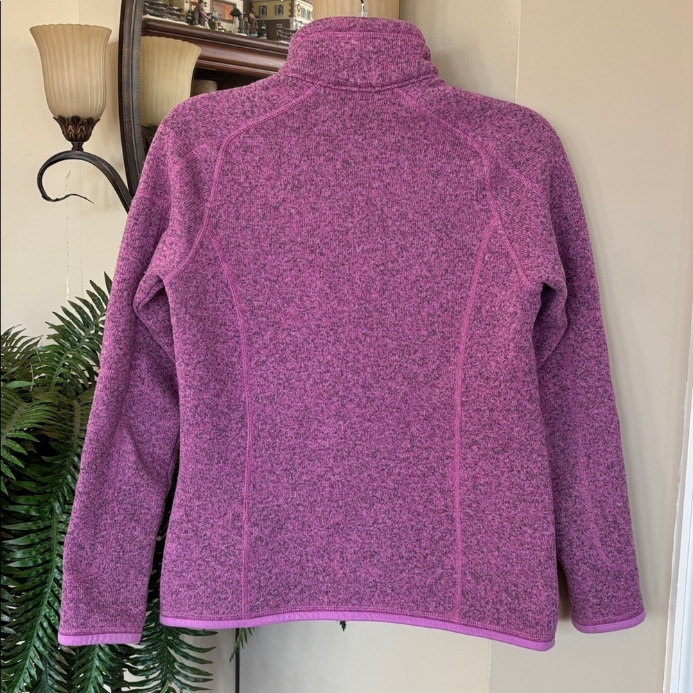 Patagonia Better Sweater 1/4 Zip Fleece Pullover Purple Knit Casual Cozy Fitted - Picture 8 of 13